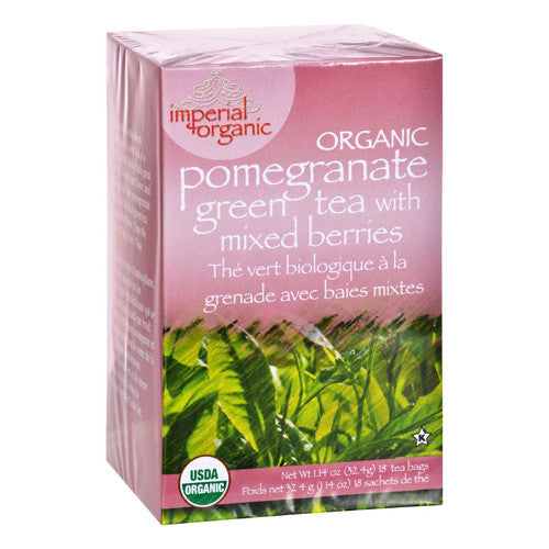 Uncle Lees Imperial Organic Pomegranate Green Tea with Mixed Berries, 18 Bags